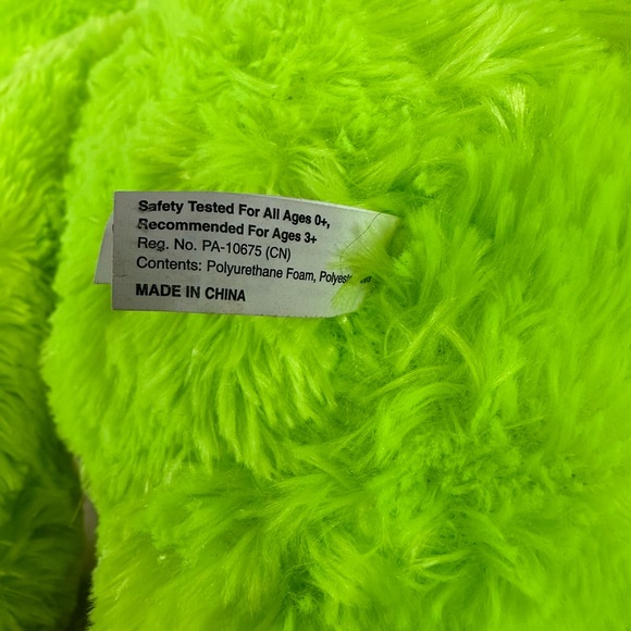Toy Factory 17" Plush Neon Green Sloth - Picture 6 of 8